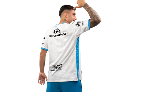 Pirma Club Puebla 2025 - 26 Home Jersey - White/Turquoise/Royal Blue