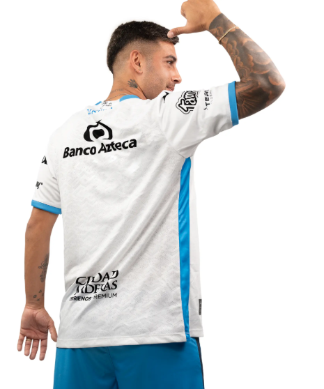 Pirma Club Puebla 2025 - 26 Home Jersey - White/Turquoise/Royal Blue