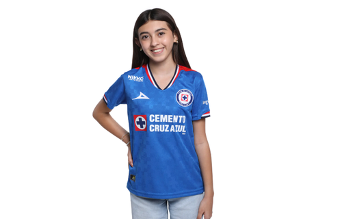 Pirma Youth Cruz Azul 2025 - 26 Home Jersey - Royal Blue/White