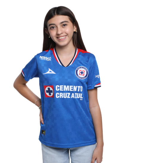 Pirma Youth Cruz Azul 2025 - 26 Home Jersey - Royal Blue/White