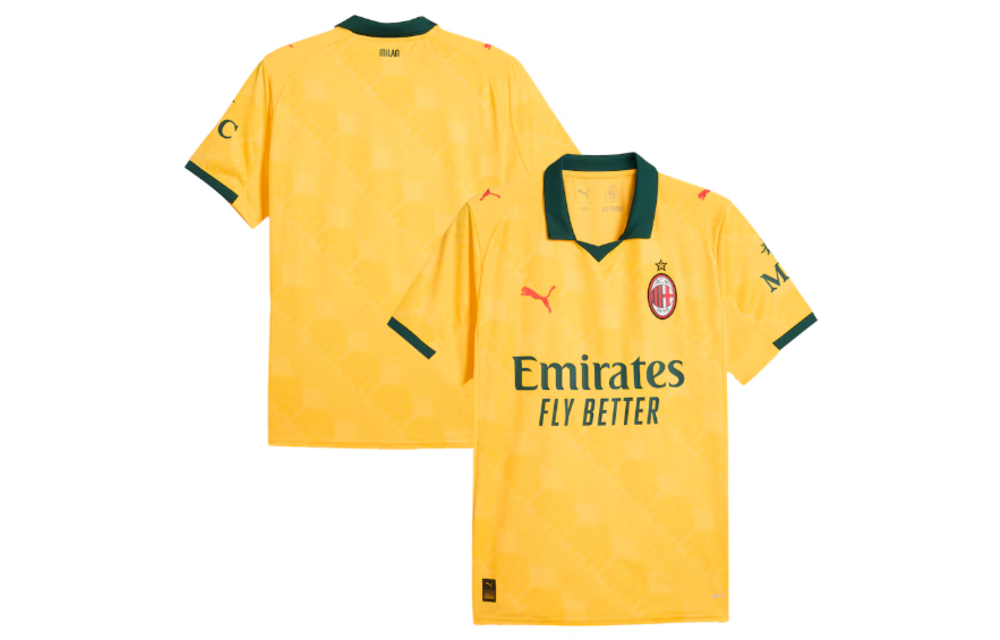 Puma AC Milan 2025 - 26 Third Jersey - Sunny Yellow/Dark Myrtle