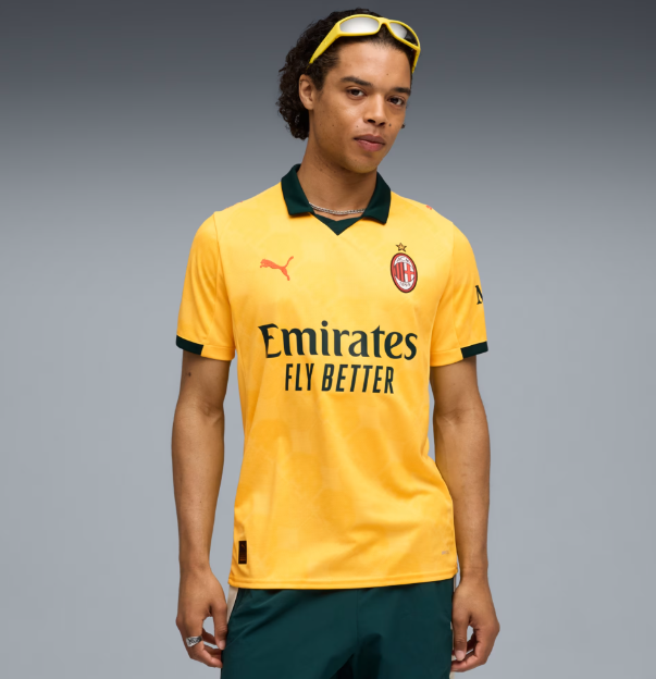 Puma AC Milan 2025 - 26 Third Jersey - Sunny Yellow/Dark Myrtle