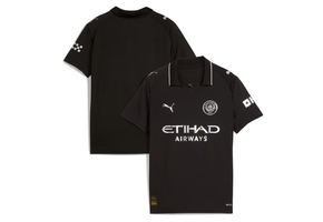 Puma Manchester City 2025 -26 Youth Away Jersey - Black