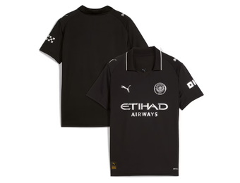 Puma Manchester City 2025 -26 Youth Away Jersey - Black