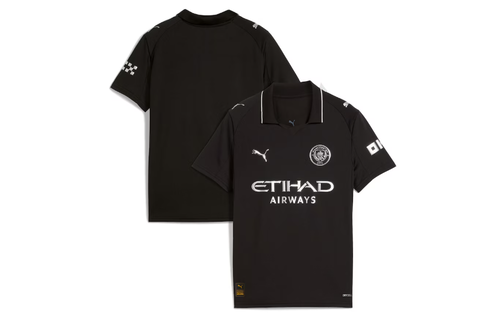Puma Manchester City 2025 -26 Youth Away Jersey - Black