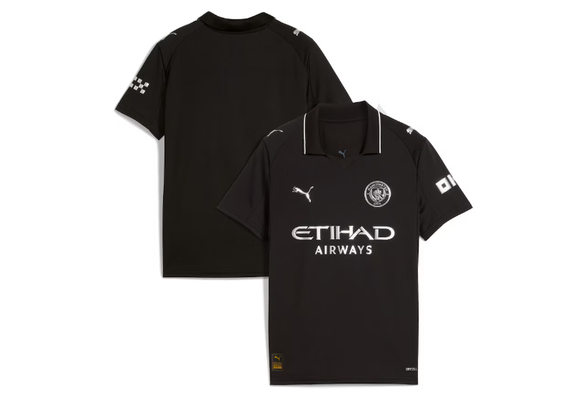 Puma Manchester City 2025 -26 Youth Away Jersey - Black