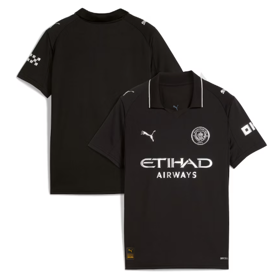 Puma Manchester City 2025 -26 Youth Away Jersey - Black