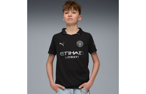 Puma Manchester City 2025 -26 Youth Away Jersey - Black