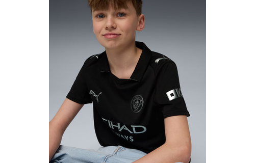 Puma Manchester City 2025 -26 Youth Away Jersey - Black