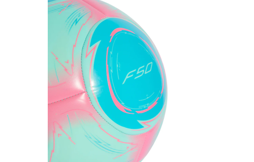 adidas F50 Messi 2025 Club Soccer Ball - Flash Aqua/Lucid Cyan/Lucid Pink