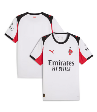 Puma Puma AC Milan 2025 - 26 Away Jersey - White/Red/Black
