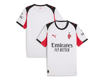 Puma AC Milan 2025 - 26 Away Jersey - White/Red/Black
