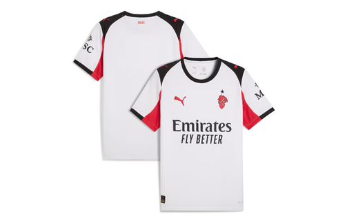 Puma AC Milan 2025 - 26 Away Jersey - White/Red/Black