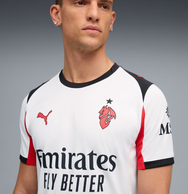 Puma AC Milan 2025 - 26 Away Jersey - White/Red/Black