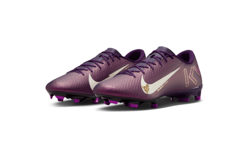 Nike Zoom Mercurial Vapor 16 KM Mbappe Academy FG / MG Soccer Shoes - Grand Purple/Pale Ivory