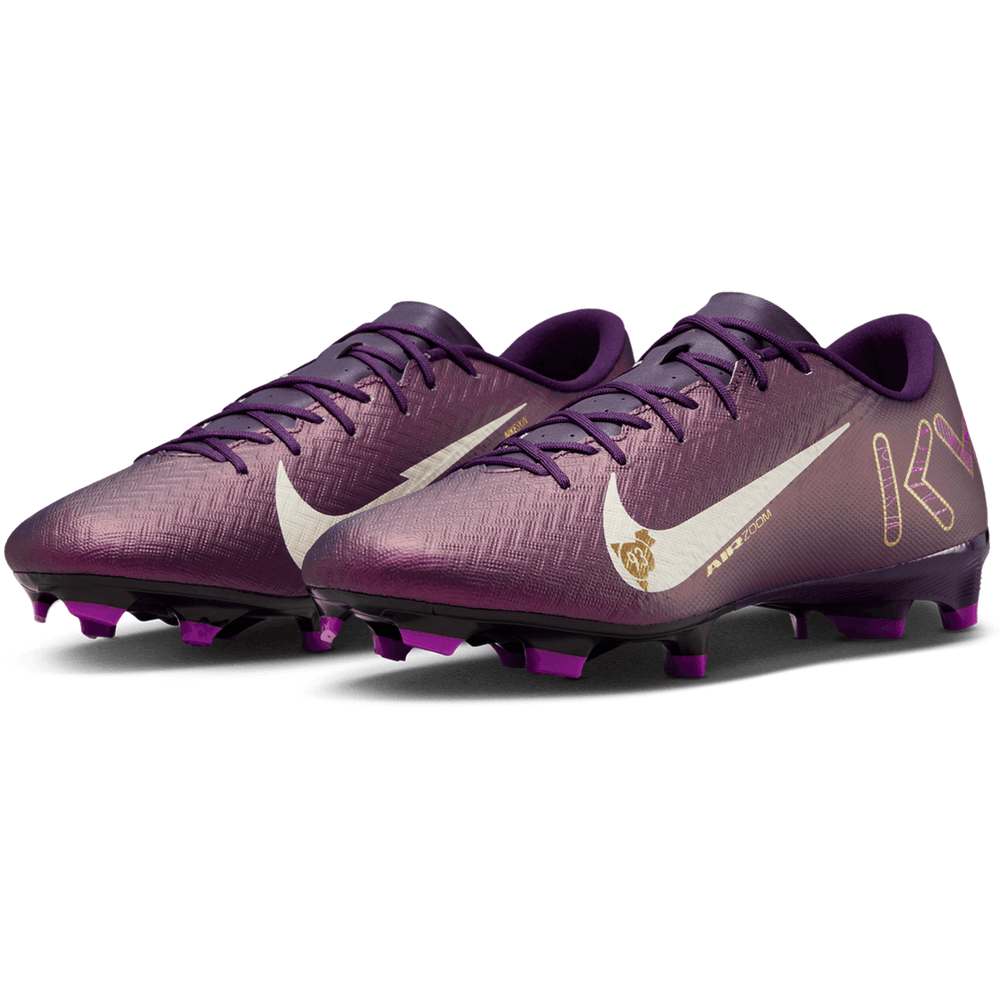 Nike Zoom Mercurial Vapor 16 KM Mbappe Academy FG / MG Soccer Shoes - Grand Purple/Pale Ivory