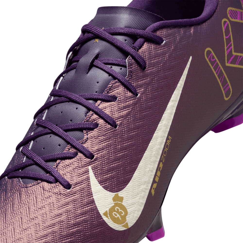 Nike Zoom Mercurial Vapor 16 KM Mbappe Academy FG / MG Soccer Shoes - Grand Purple/Pale Ivory