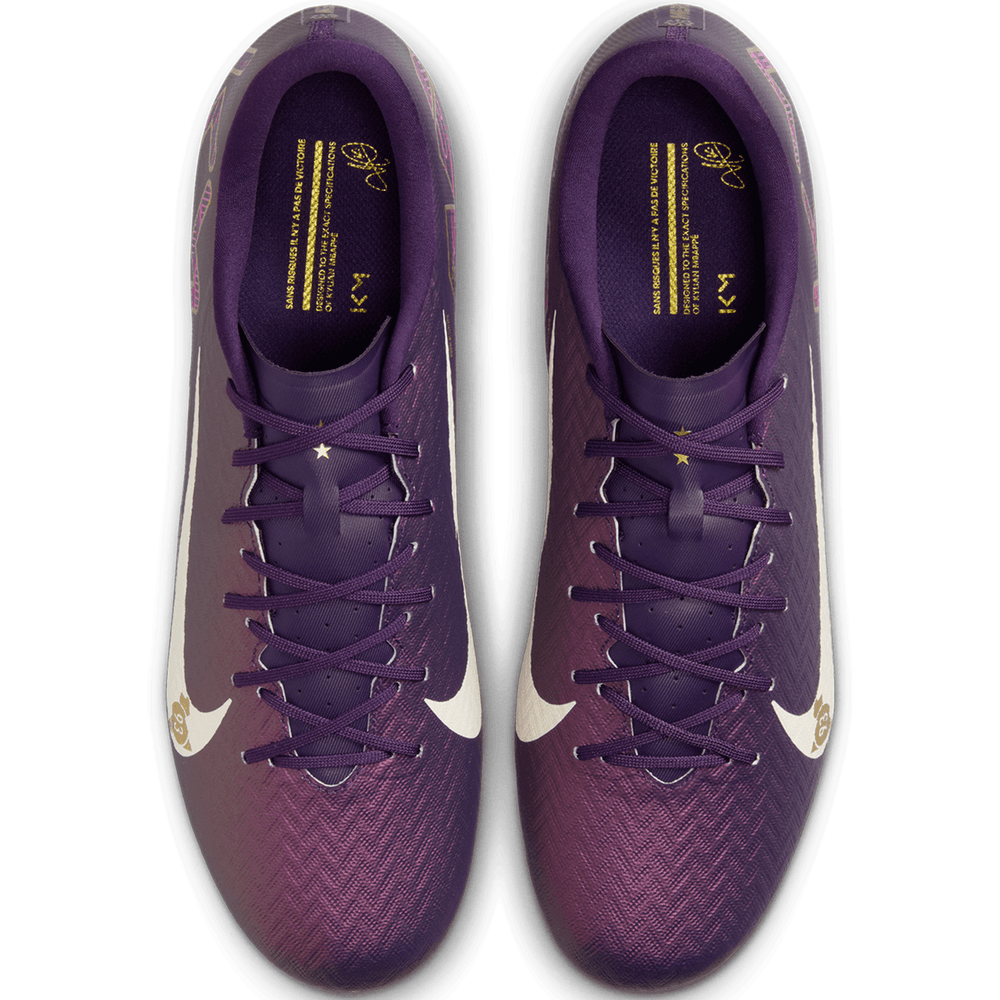 Nike Zoom Mercurial Vapor 16 KM Mbappe Academy FG / MG Soccer Shoes - Grand Purple/Pale Ivory