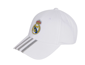 adidas Real Madrid 2025 C-40 Baseball Cap Hat - White/Silver