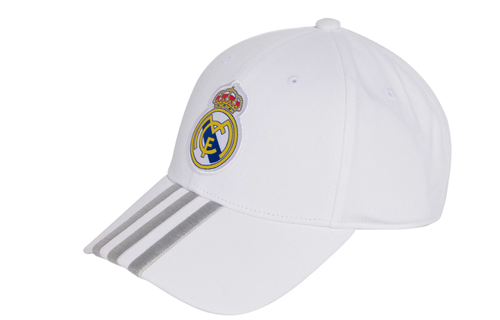 adidas Real Madrid 2025 C-40 Baseball Cap Hat - White/Silver