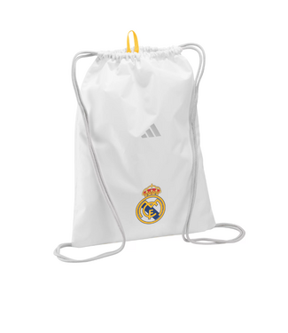 adidas adidas Real Madrid 2025 Gym Sack Clinch Bag - White/Silver