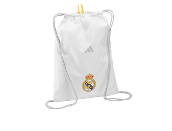 adidas Real Madrid 2025 Gym Sack Clinch Bag - White/Silver