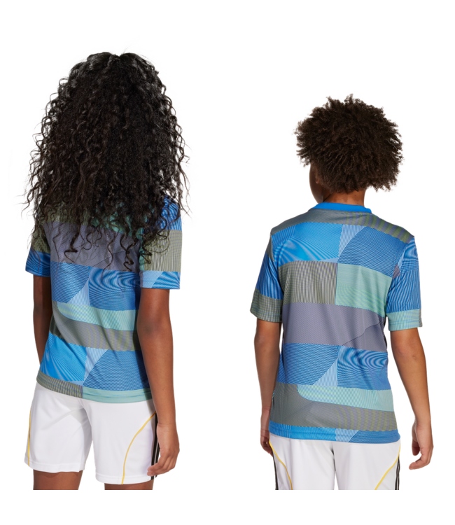 adidas adidas Youth Real Madrid 2025 - 26 Prematch Training Jersey- Blue Bird