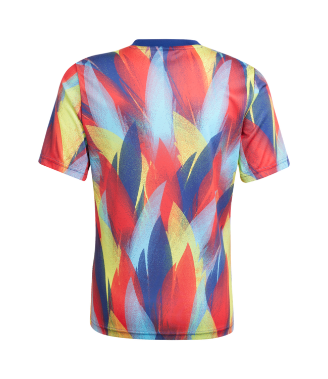 adidas adidas Youth Arsenal 2025 - 26 Prematch Training Jersey- Victory Blue/Pure Ruby/Yellow/Bright Cyan