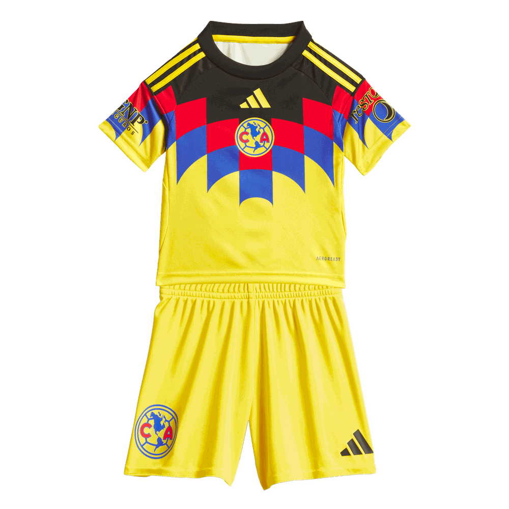 adidas Club America 2025 - 26 Home Toddlers Mini Kit - Yellow
