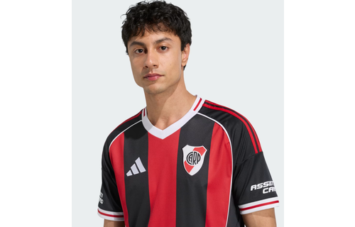 adidas River Plate 2025 -26 Away Jersey - Black/Power Red