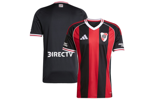adidas River Plate 2025 -26 Away Jersey - Black/Power Red