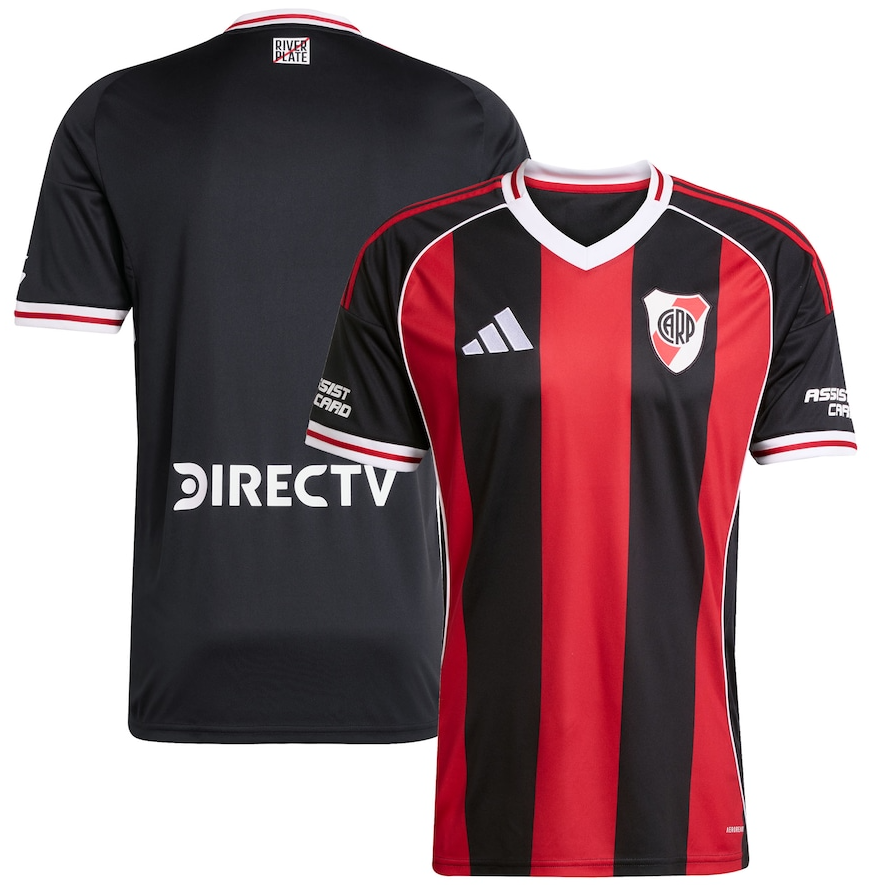 adidas River Plate 2025 -26 Away Jersey - Black/Power Red