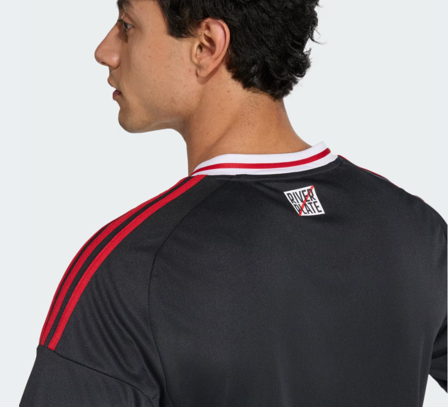 adidas River Plate 2025 -26 Away Jersey - Black/Power Red