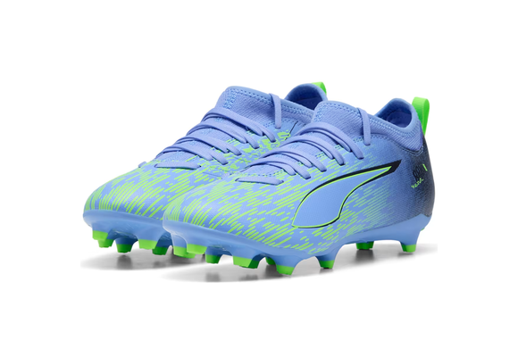 Puma Jr Ultra 5 Match CP Pulisic FG/AG - Elektro Purple/Green Glare/Black