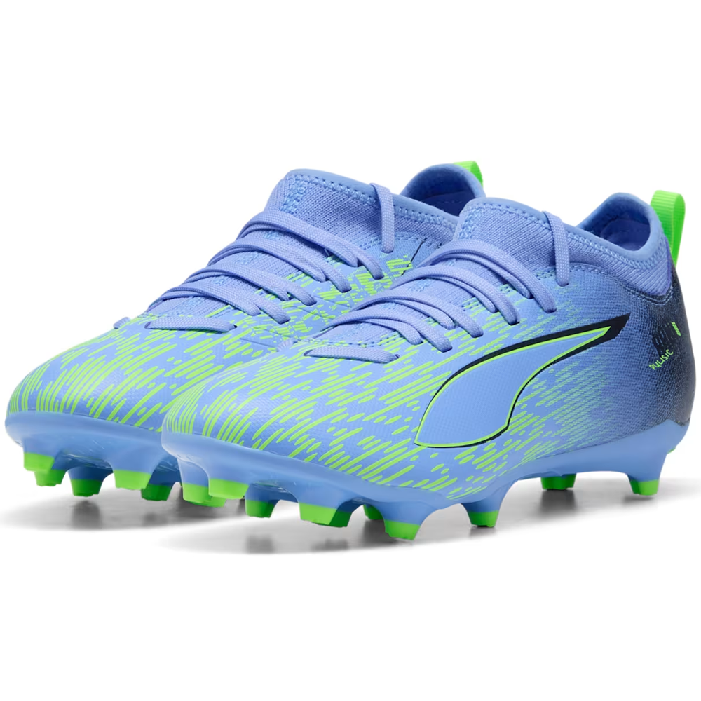 Puma Jr Ultra 5 Match CP Pulisic FG/AG - Elektro Purple/Green Glare/Black