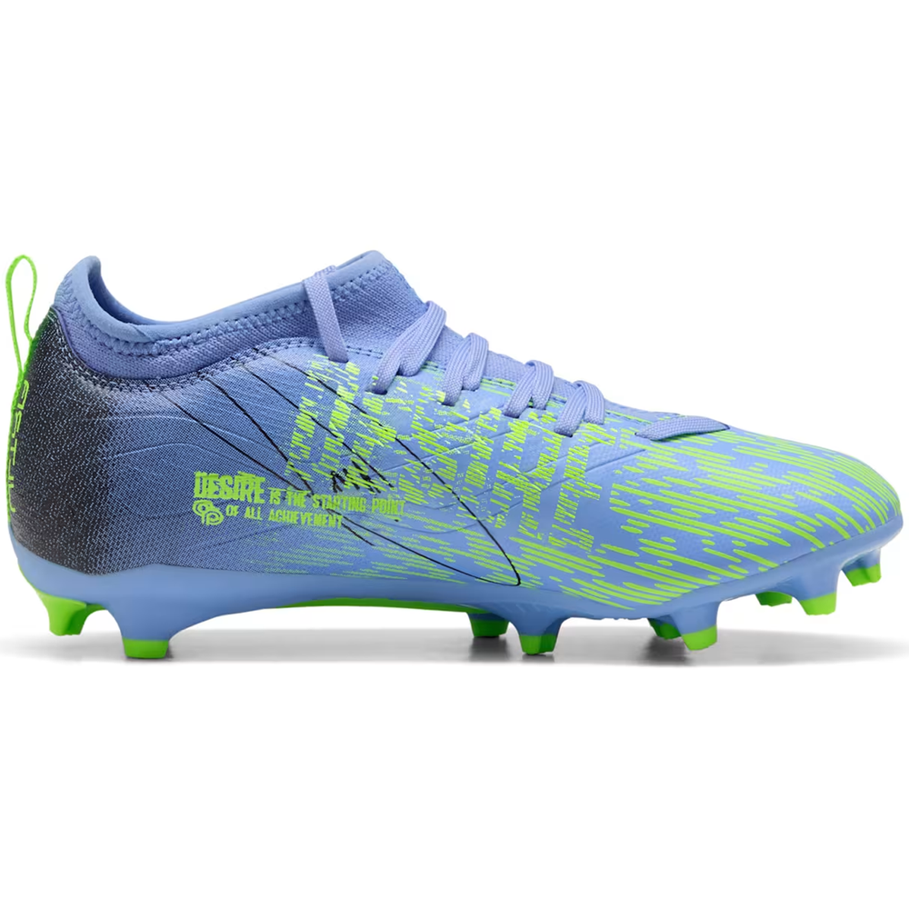 Puma Jr Ultra 5 Match CP Pulisic FG/AG - Elektro Purple/Green Glare/Black