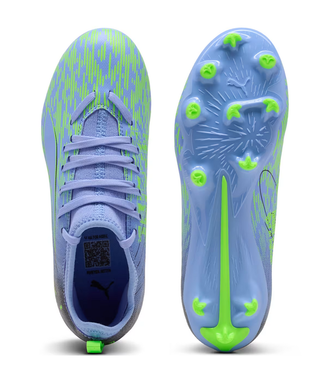 Puma Puma Jr Ultra 5 Match CP Pulisic FG/AG - Elektro Purple/Green Glare/Black