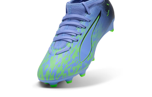 Puma Jr Ultra 5 Match CP Pulisic FG/AG - Elektro Purple/Green Glare/Black