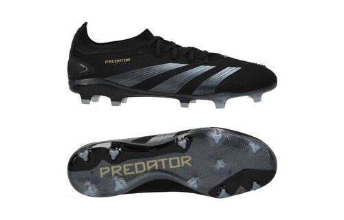 adidas Predator 24 PRO FG - Black/Carbon/Gold Metallic