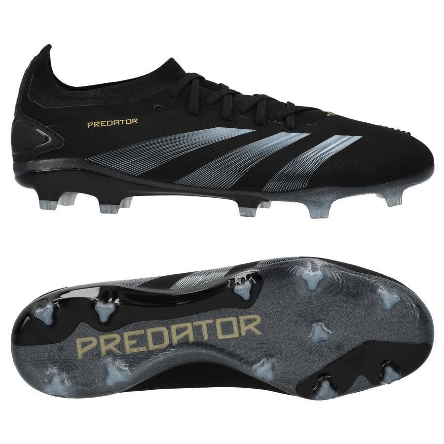 adidas Predator 24 PRO FG - Black/Carbon/Gold Metallic