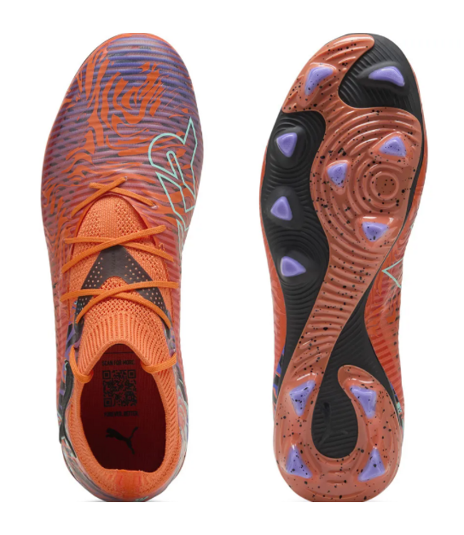 Puma Puma Future 8 Pro FG/AG Creativity Pack - Orange Poppy/Dark Amethyst/Electric Peppermint