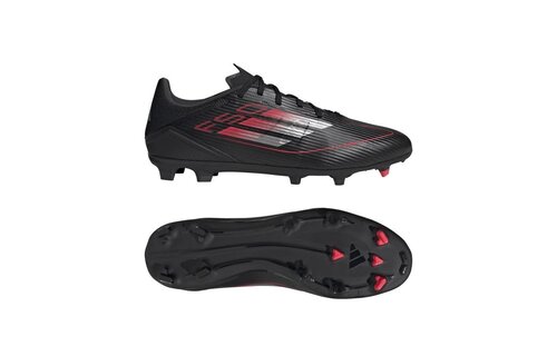 adidas F50 League FG / MG -Stealth Pack  - Black/Iron Metallic/Lucid Red