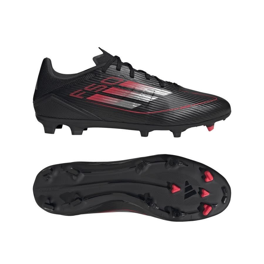 adidas F50 League FG / MG -Stealth Pack  - Black/Iron Metallic/Lucid Red