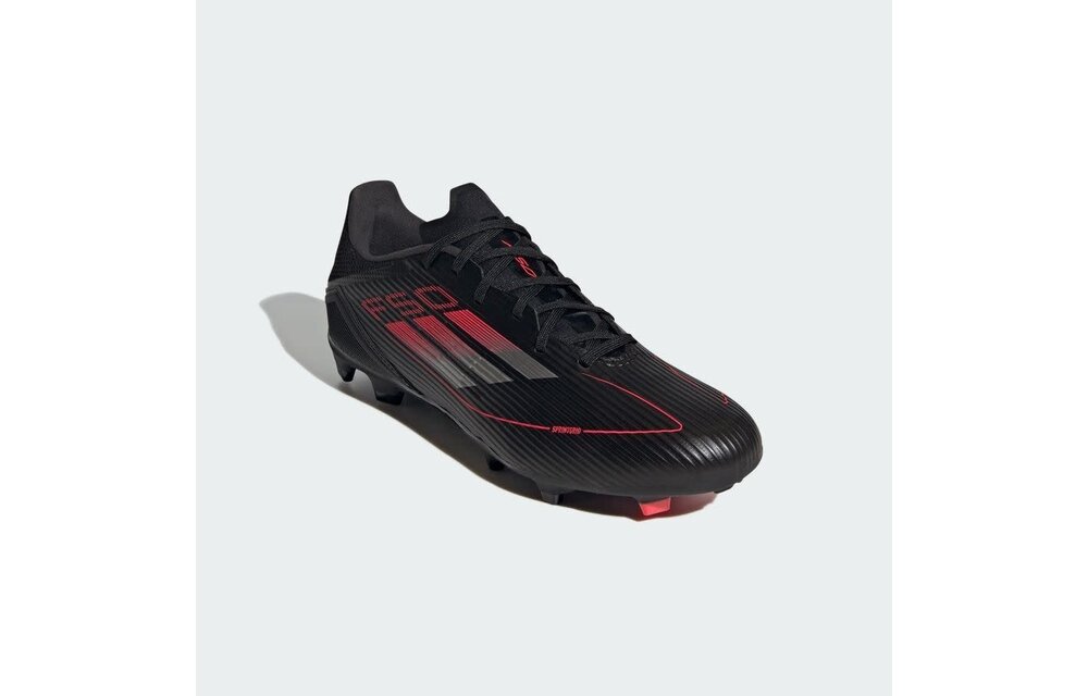 adidas F50 League FG / MG -Stealth Pack - Black/Iron Metallic/Lucid Red