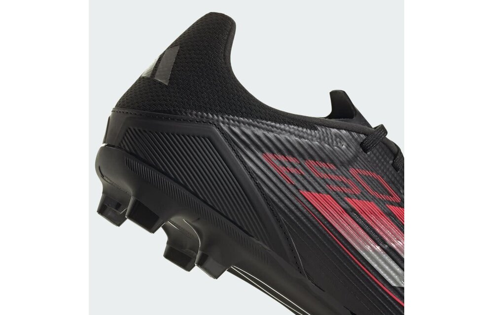 adidas F50 League FG / MG -Stealth Pack - Black/Iron Metallic/Lucid Red