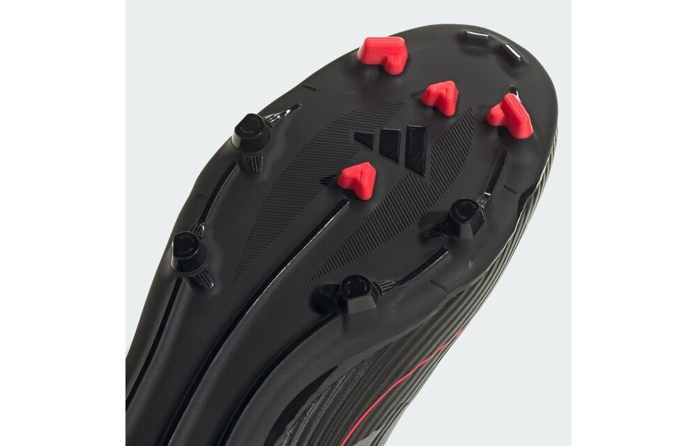 adidas F50 League FG / MG -Stealth Pack - Black/Iron Metallic/Lucid Red