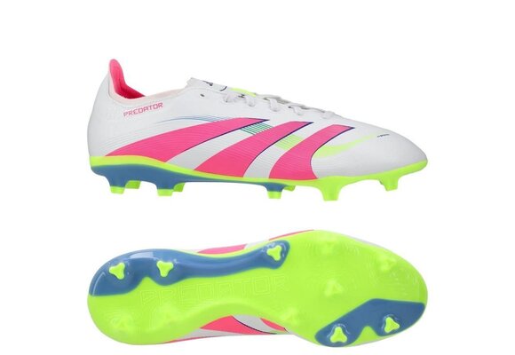 adidas Predator 25 League FG VIctory Pack -Cloud White/Lucid Pink/Lucid Lemon
