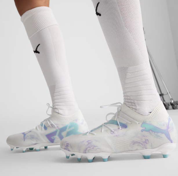 Puma Womens Future 7 Match Brilliance FG/AG - White/Black/Spring Lavender