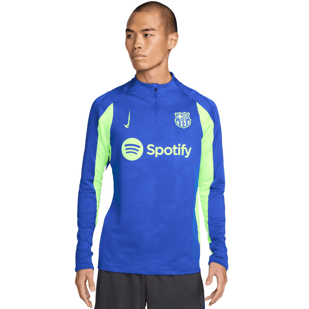 Nike FC Barcelona 2024 - 25  Strike Training Drill Top - Old Royal/Lime Blast