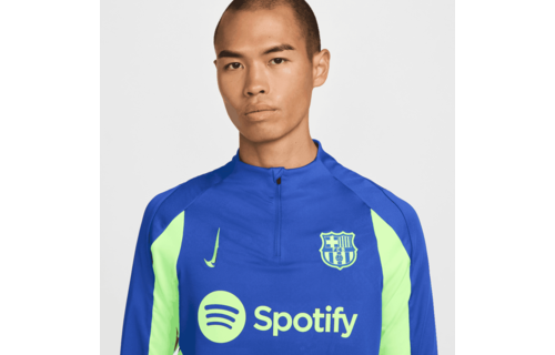 Nike FC Barcelona 2024 - 25  Strike Training Drill Top - Old Royal/Lime Blast